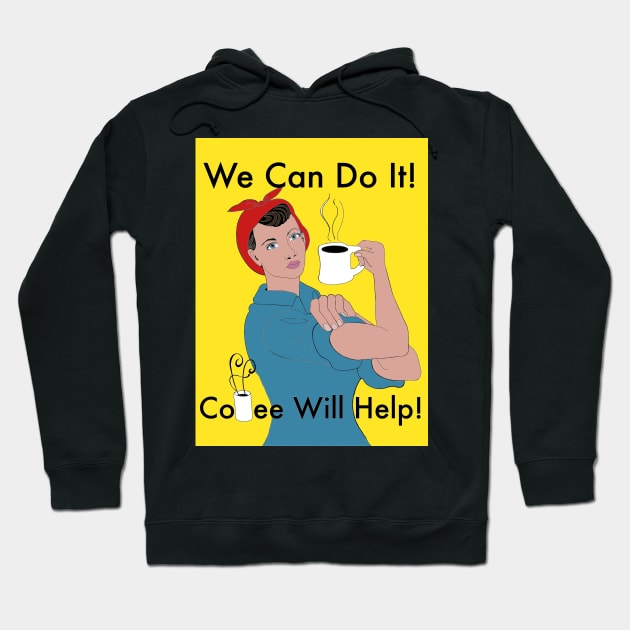 Coffee Will Help! Full color Hoodie by Digitus Sanctus